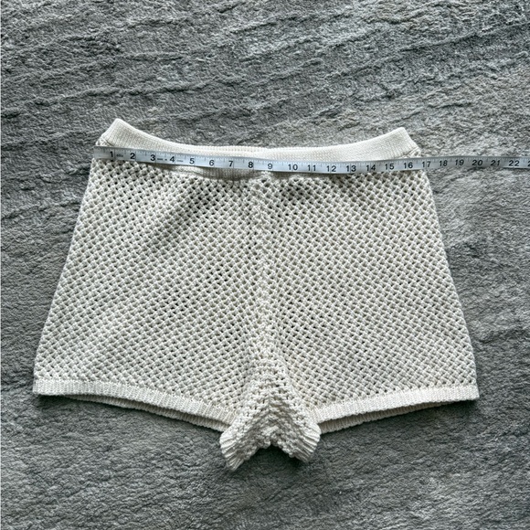 Aerie Knit Crochet Boho High Waist Shorts | XL - Picture 4 of 6